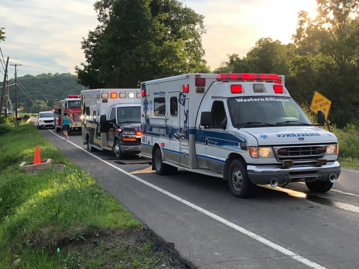 Two car MVA blocks traffic on Route 187 in Rome
